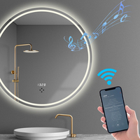 ETL LED sae TV Intelligent pleine fonction Intelligent Android WIFI interrupteur tactile LED miroir monté salle de bains miroir mural