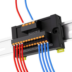 DINレール1イン6アウトプッシュインターミナルブロックPLCオートメーション10A 300V男性/女性電源用途向け - Product Image 1