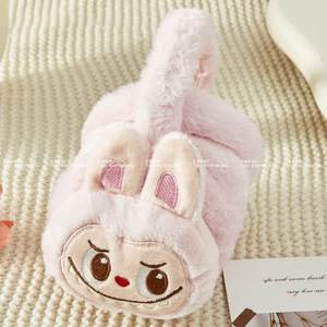 Оптовые теплые ушные наушники-грелки из плюша с мультяшным кроликом Лабо для студентов и детей на осень-зиму - Product Image 6