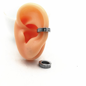 yunnique Clip-on Earrings Stainless Steel Geometric Design For Men And Women Fashion Jewelry - Product Image 3