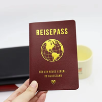 Passeport personnalisé avec estampage à chaud doré, reliure parfaite, pour les fans, les anniversaires d'animaux de compagnie, les voyages et les accessoires de cinéma