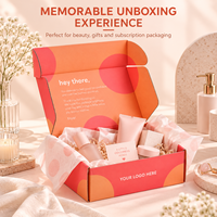 Boîte d'expédition personnalisée en carton orange durable, fabriquée à partir de matériaux recyclables et avec un design à marque privée pour les coffrets cadeaux