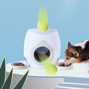Pet Dog Food Treat giocattolo interattivo Automatic Pet Food Rewards Ball Launcher Tennis Ball Thrower Dog Slow Feeder Ball Game Toy - Product Image 2