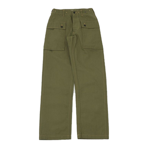 <span class=keywords><strong>Pantaloni</strong></span> <span class=keywords><strong>Cargo</strong></span> larghi con bottone a vita alta all'ingrosso 100% <span class=keywords><strong>pantaloni</strong></span> a spina di pesce del corpo marino in saia di cotone - Product Image 2