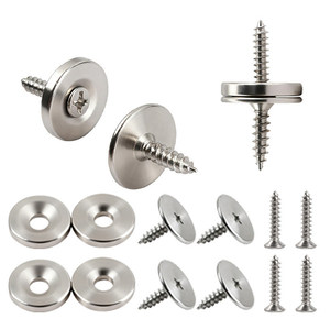 Tornillos Magnéticos Redondos Hanweisong para Gabinetes, Placa de Succión Fuerte de Acero Laminado en Frío para Puertas de Gabinete - Product Image 1