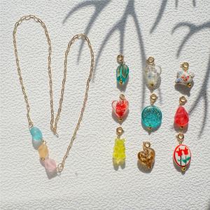 Collares y Pulseras con Colgante de Sol y Estrella en Color Dorado, Accesorios de Joyería de Cobre para DIY, Venta Caliente - Product Image 1