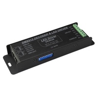Décodeur DMX RGBW 4 canaux DMX 512 LED pilote pour bandes led DE8036 RJ45 DMX pilote CV 12V 24V OEM disponible