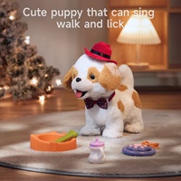 Jouets pour enfants Tumama, chien électrique en peluche, jouets en peluche doux en PP, chiots qui aboient et marchent, jouets interactifs pour chiens parlants à distance pour les tout-petits