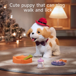Tumama Kids Elektrische Hond Pop Speelgoed Zacht Pp Pluche Blaffen En Wandelen Puppy Speelgoed Op Afstand Interactieve Pratende Hond Speelgoed Voor Peuters - Product Image 2