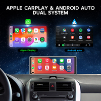 Écran de voiture Android portable 10.26 pouces sans fil CarPlay Android Auto tableau de bord GPS Navigation Bluetooth lecteur Dvd de voiture