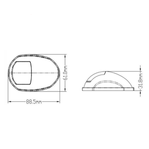 Luces LED de navegación a prueba de agua, luz <span class=keywords><strong>marina</strong></span> de 12V, <span class=keywords><strong>puerto</strong></span> de cubierta negra, estribor, verde y rojo - Product Image 2