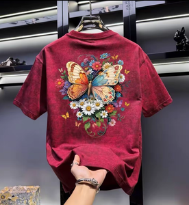 Nuova T-shirt Estiva da Uomo, Trendy, con Ricamo 3D, 100% Cotone, Manica Corta, Casual, Collo Tondo, Vestibilità Ampia, Stile Minimalista - Product Image 5