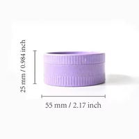 Broyeur à herbes manuel en plastique à 2 couches avec fermeture magnétique, design portable, logo personnalisé et boîte cadeau - Broyeur d'herbes sèches