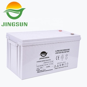 Jingsun แบตเตอรี่ตะกั่วกรด12V แบบเจลชาร์จไฟได้รอบลึกแบตเตอรี่พลังงานแสงอาทิตย์200ah 12V สำหรับระบบสุริยะ - Product Image 2