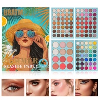 Palette de fards à paupières pliable à quatre couches, 117 couleurs, imperméable, maquillage en gros, fini mat, nacré, blush, contour, highlight