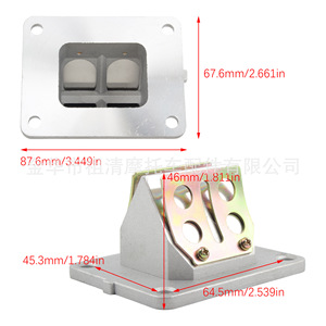 Zuqing วาล์วกกสำหรับ RS125 DT125ยามาฮ่า DT200 DT170วาล์วไอดีรถจักรยานยนต์67.6มม. 87.6มม. - Product Image 1