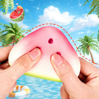 Jouet anti-stress Fidget Toys, best-seller de l'été, en forme de pastèque, à rebond lent, en PU souple et moelleux, multicolore, mignon, pour soulager le stress et stimuler les sens