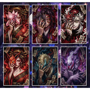 100 feuilles/boîte Demon Slayer Crossover avec <span class=keywords><strong>Pokémon</strong></span> Board <span class=keywords><strong>Butterfly</strong></span> Dances Spirit Alights - Product Image 4