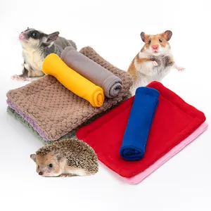 小动物宠物软睡眠垫豚鼠毛毯可洗垫仓鼠豚鼠兔龙猫宠物垫