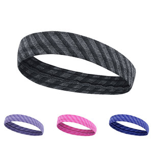 Bandeau de yoga à rayures, respirant, absorbant la transpiration, pour la course et le fitness, taille universelle, haute élasticité, anti-transpirant, bande sportive - Product Image 1