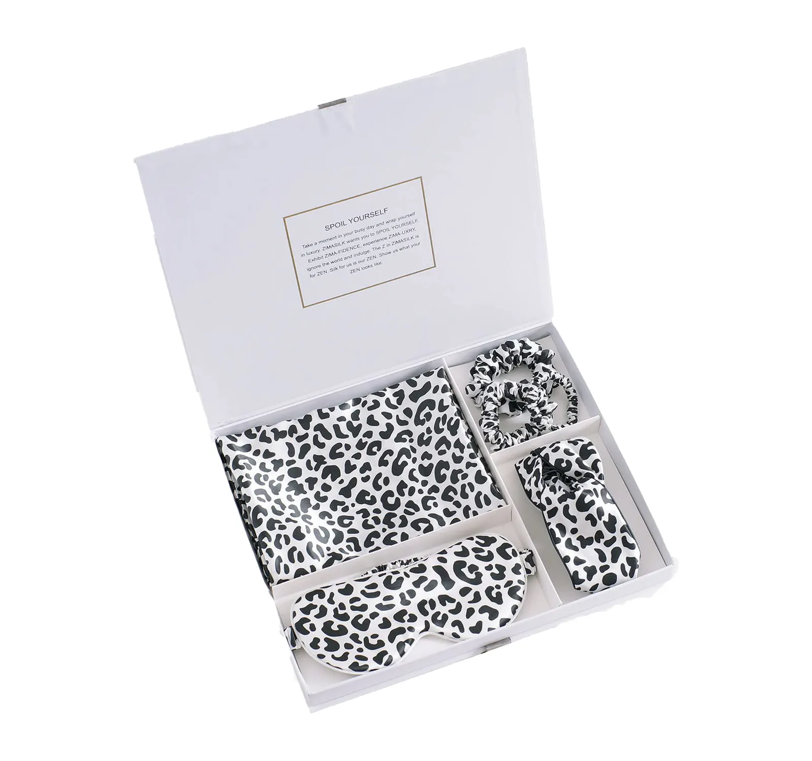 Custom Logo Ivory Pure Silk Pillowcase Gift Box Scrunchie Luxury 100% Mulberry Silk Sleep Eye Mask And Pillow Case Set
