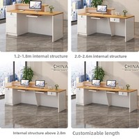 Bureau de réception carré en bois haut de gamme avec armoire de rangement LED, mobilier élégant pour bureau, immeuble commercial, salon de beauté, comptoir d'accueil