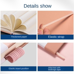 Блокнот на резинке из искусственной кожи (ПУ) с индивидуальным дизайном, оптом, различные цвета, формат А5 - Product Image 4