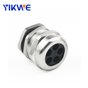 Presse-étoupe en acier inoxydable pour câbles multiconducteurs M16 2 trous IP68 - Product Image 4