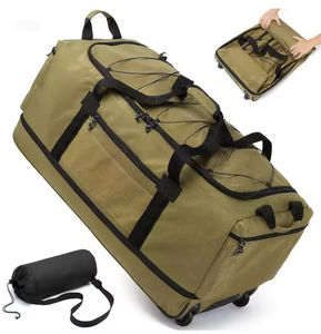 Foldable Duffle Bag <strong>with</strong> <strong>Wheels</strong> 130-170L Expandable Rolling Duffel Bag Extra <strong>Large</strong> Wheeled <strong>Holdall</strong> 36 Inch, Black, 36 Inch - Product Image 6