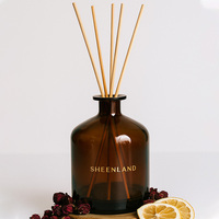 Diffuseur d'arômes de luxe, grand flacon en verre vide de 1 L avec bâtonnets, grand flacon diffuseur de 1000 ml