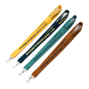 Cordons de cou tricotés à noyau creux avec couleurs de logo personnalisées, impression par sublimation, pour cartes d'identité d'étudiants/d'employés - Product Image 1