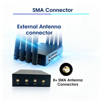 Router Gigabit WiFi6 AX3000 MT7981 2.4G y 5.8G, Openwrt, 8 Puertos LAN, 5G NSA/SA, 2 Tarjetas SIM, 12V a 54V CC o Terminal de Doble Pin
