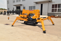 Mini-grue araignée 5 tonnes 1,5 tonne, double alimentation diesel-électrique, faible bruit, sur chenilles, pneumatique, mobile, pour levage d'acier, usage restaurant, tout usage