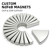 Magnet NdFeB Neodymium Bentuk Kustom Pabrik N35-N55, Magnet Segitiga Trapesium, Bentuk Tidak Beraturan, Tanah Jarang, untuk Motor BLDC OEM&ODM
