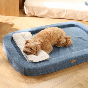 Летняя лежанка для собак и кошек с подушкой, съемная, моющаяся, противоскользящая, экологичная - Product Image 3