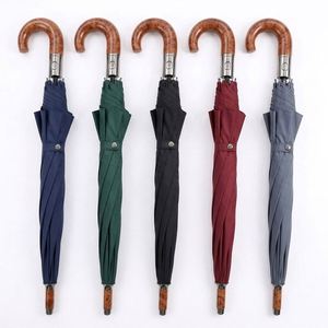 New Arrival Automatic <b>Outdoor</b> With Logo Easy Open Straight 8Ribs J Handle Multi-Color <b>Umbrella</b> - Product Image 1