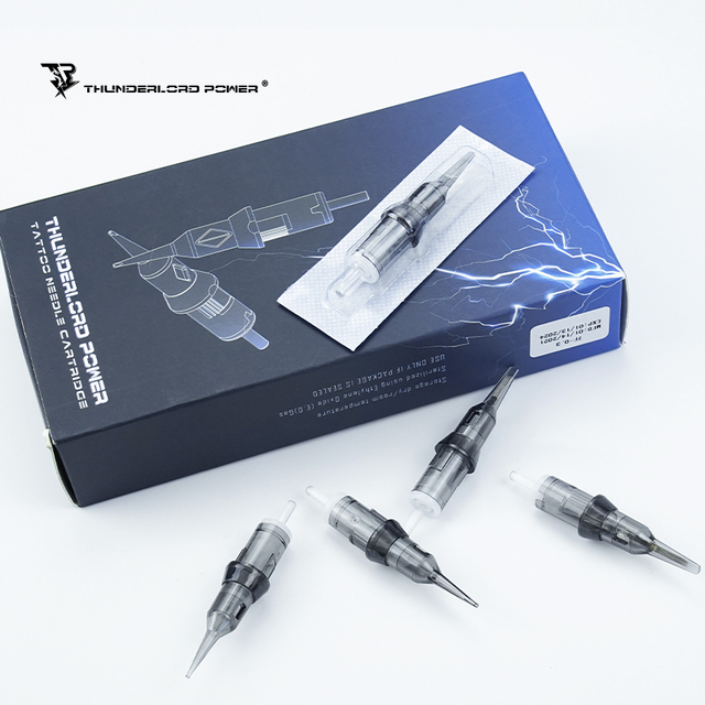 Biomaser Universal 1R-0.16 Tattoo Needles Cartridge Membrane Universal Cartridge Needles for Hair Stroke/eyebrow Tattoo