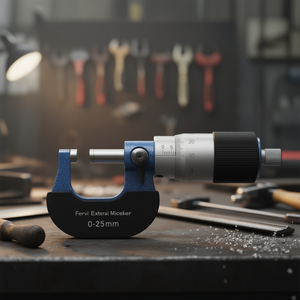 Micromètre externe Fervi Centesimal 0-25 mm, précision 0,01 mm, outil de mesure - Product Image 3