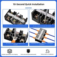 Bornier à vis fixe série TC 300A, connecteurs de câbles à grande intensité, barrette de bornes à vis électrique