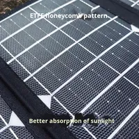 Panneau solaire pliable haute efficacité pour téléphone portable 2024, 30W 40W 50W, sac de charge bleu ETFE, fabriqué à Shenzhen, Chine