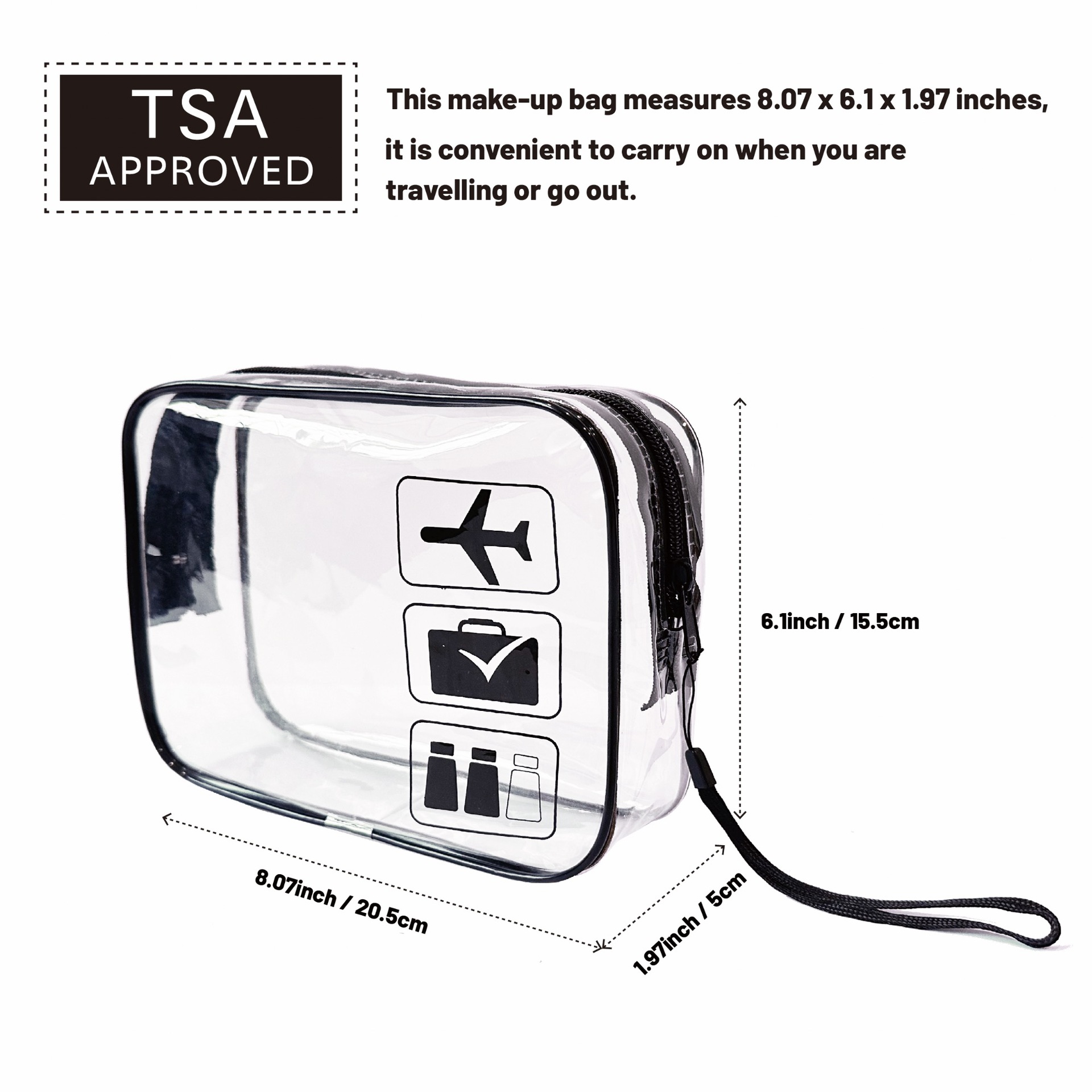 Negro (incluida la correa para la muñeca)