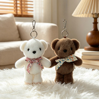 Porte-clés en peluche super doux en coton PP de 14 cm, série Puff, poupée animale agneau avec parfum, pendentif de voiture, vente en gros