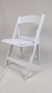 كرسي زفاف خارجي أبيض بسيط ، كرسي بلاستيكي منزلي - Product Image 5