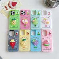 Coque de téléphone personnalisée pour tous les types de téléphones, coque de téléphone en TPU et PC antichoc de couleur macaron, anime, pour iPhone 14 16 15 12 13 17