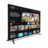 Televisor Inteligente LED 4K Ultra HD de Pantalla Completa de 32/43/50/55/65/75/85 Pulgadas con Wi-Fi Multiusos para Hogar/Oficina/Hotel