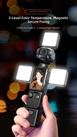 Lampu LED M3 Laris Manis, Temperatur Warna Dapat Diatur 2500-9000K, Lampu Video Fotografi Isi Ulang untuk Kamera Mini Pocket 3