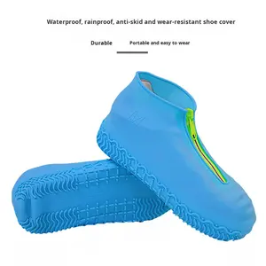 أغطية أحذية سيليكون جديدة مقاومة للماء من هاوتو طراز HT2019002، مضادة للانزلاق ومُسمكة، أحذية واقية من المطر للسفر - Product Image 1