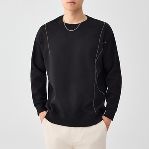 M-MAICCO/Maike Maglione Pullover da Uomo in Pile Ricamato Traspirante Antivento Eco-Friendly Tinta Unita Vestibilità Ampia Personalizzabile Autunno 2025 - Product Image 1