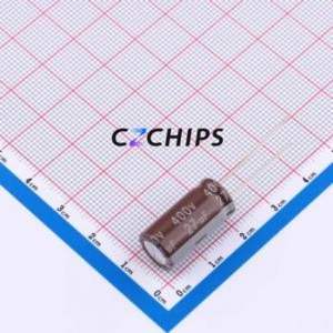 Condensador Electrolítico de Aluminio de Orificio Pasante DHG400M276H200S1AA, Orificio Pasante, D10xL20mm 27uF 20% 400V 650mA-100kHz - Product Image 1