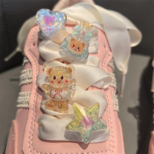 WEGOOODZF elegante nuevo lujoso accesorios de plástico <span class=keywords><strong>para</strong></span> <span class=keywords><strong>zapatos</strong></span> dibujos animados océano oso decoraciones zapato encantos cordón hebilla botón zapato - Product Image 2